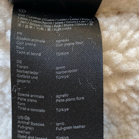 NWT Maje Tan and Cream Lamb Shearling Jacket- Gabelo jacket in Camel size 38 - Picture 10 of 16